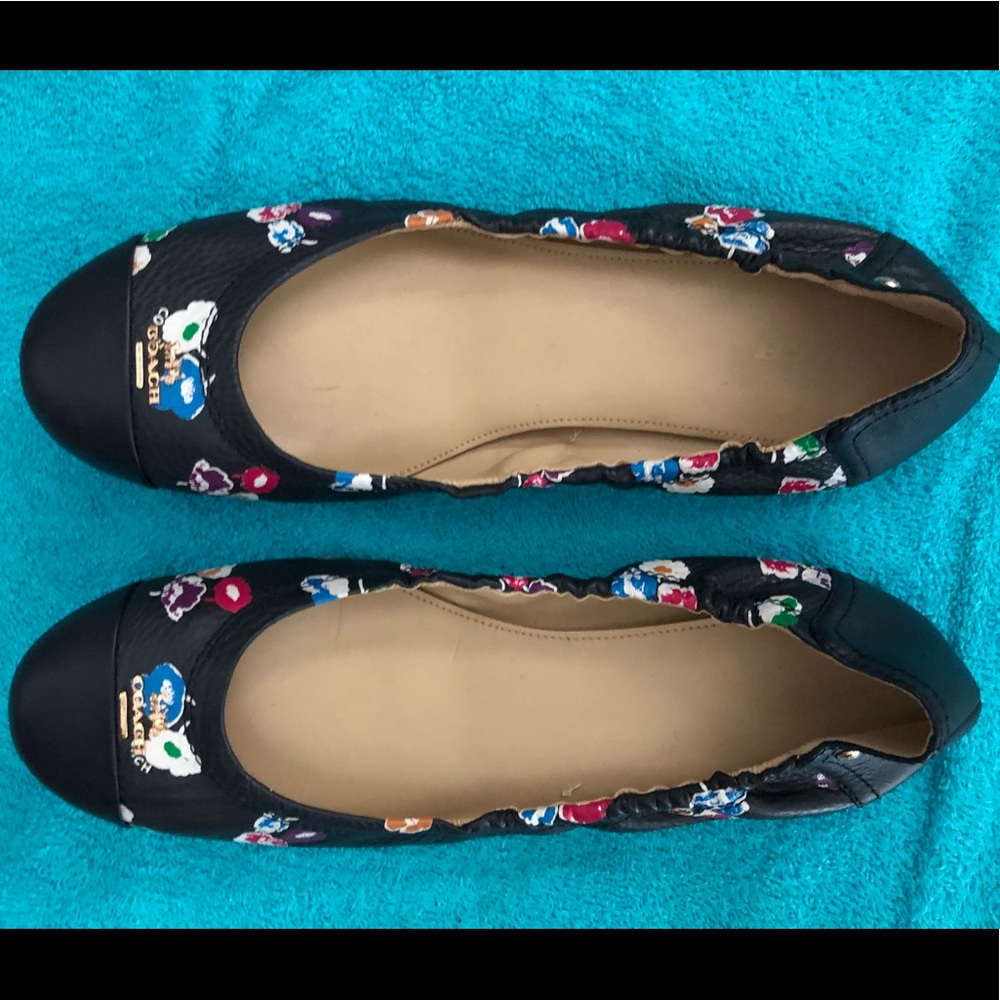Great Condition Coach leather ballerina flats 10
